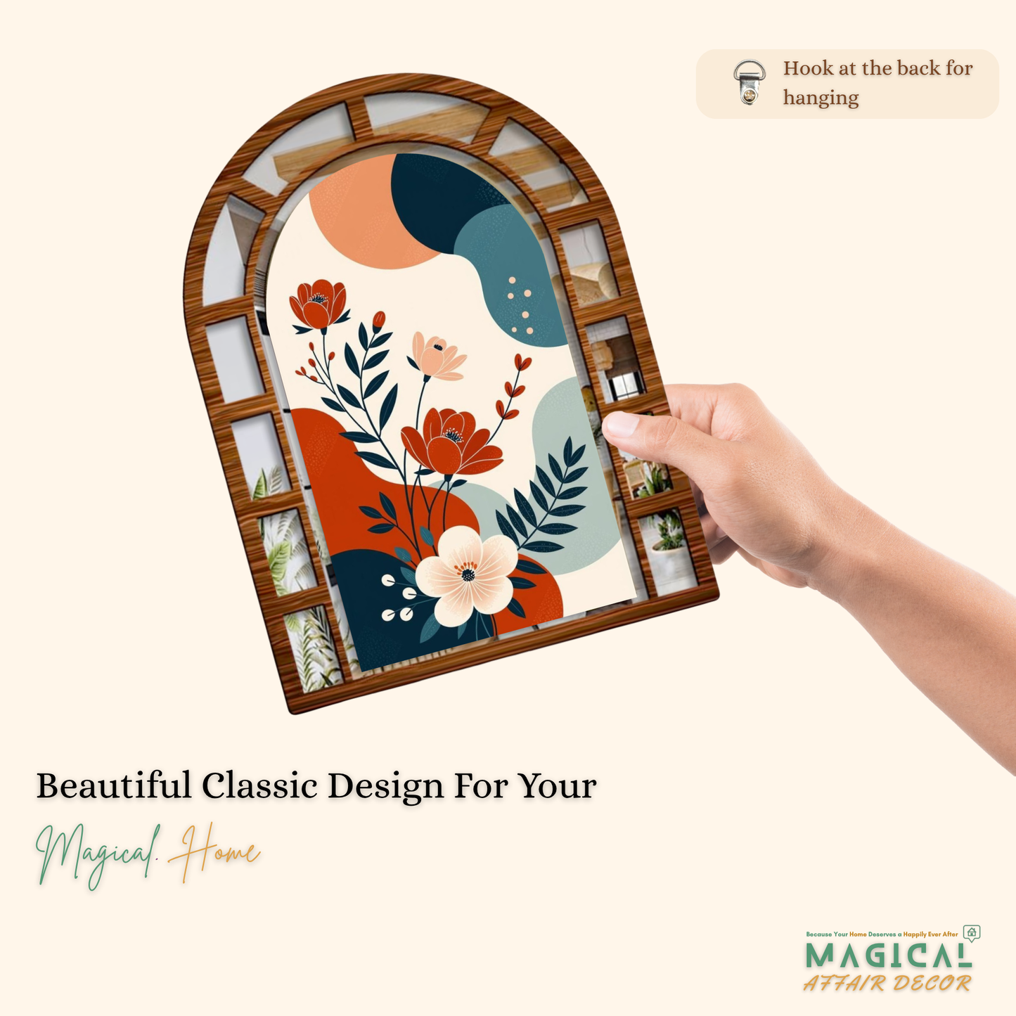 Boho Style Jharokha Wall Hanging Set of 2