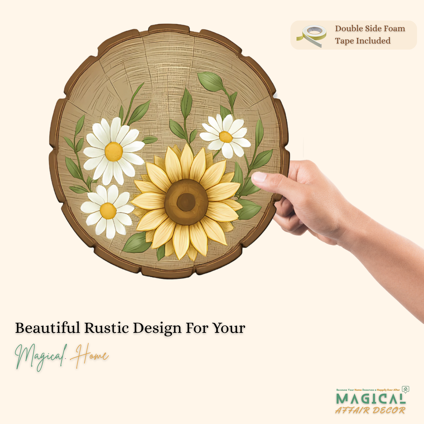 Floral Moon Phase Wall Decor